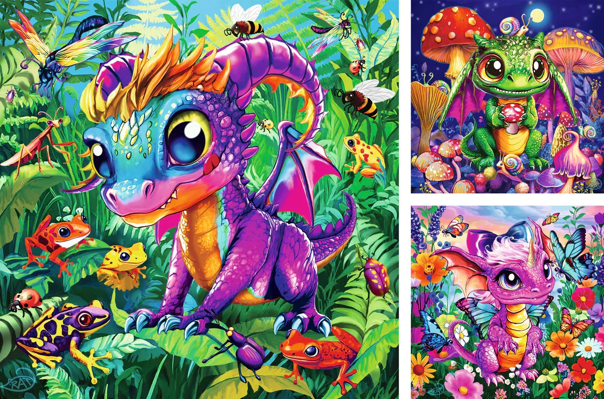 Ravensburger: Baby Garden Dragons Puzzle - 3x49 Piece