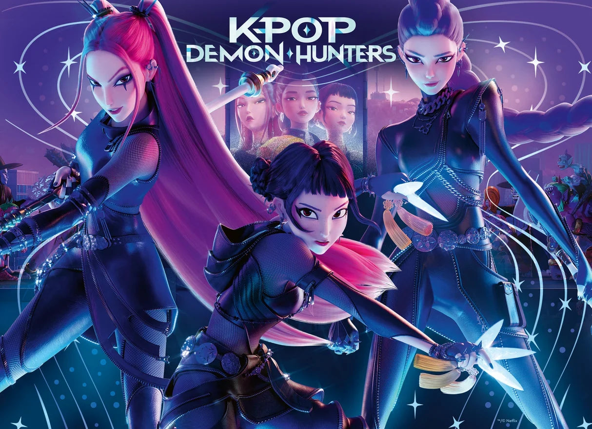 Ravensburger: K-Pop Demon Hunters For the fans! Puzzle - 4x100 Pieces