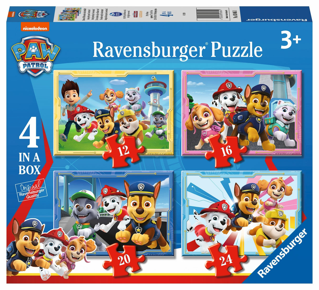 Ravensburger: Paw Patrol Ready for Adventure Puzzle Set - 12/16/20/24 Piece