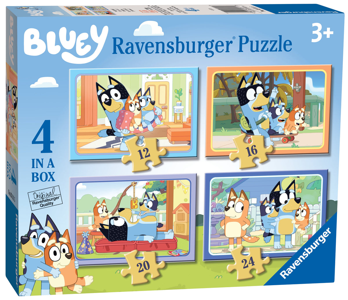 Ravensburger: Bluey Let's Do This Puzzle Set - 12/16/20/24 Piece