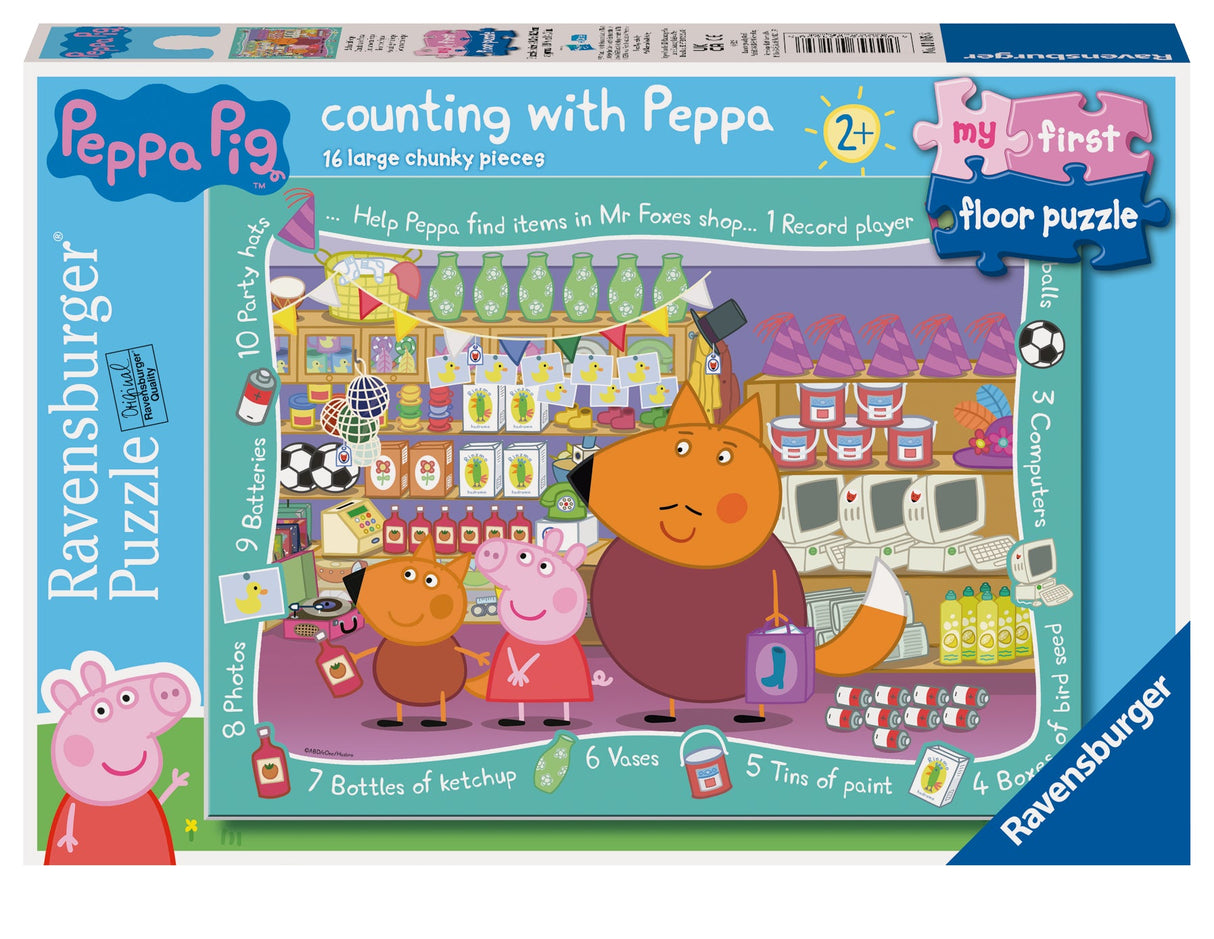 Ravensburger: Peppa Pig My First Floor Puzzle - 16 Pieces