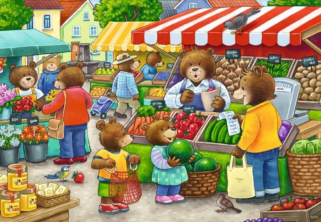 Ravensburger: Let's Go Shopping Puzzle 2x12 Pieces