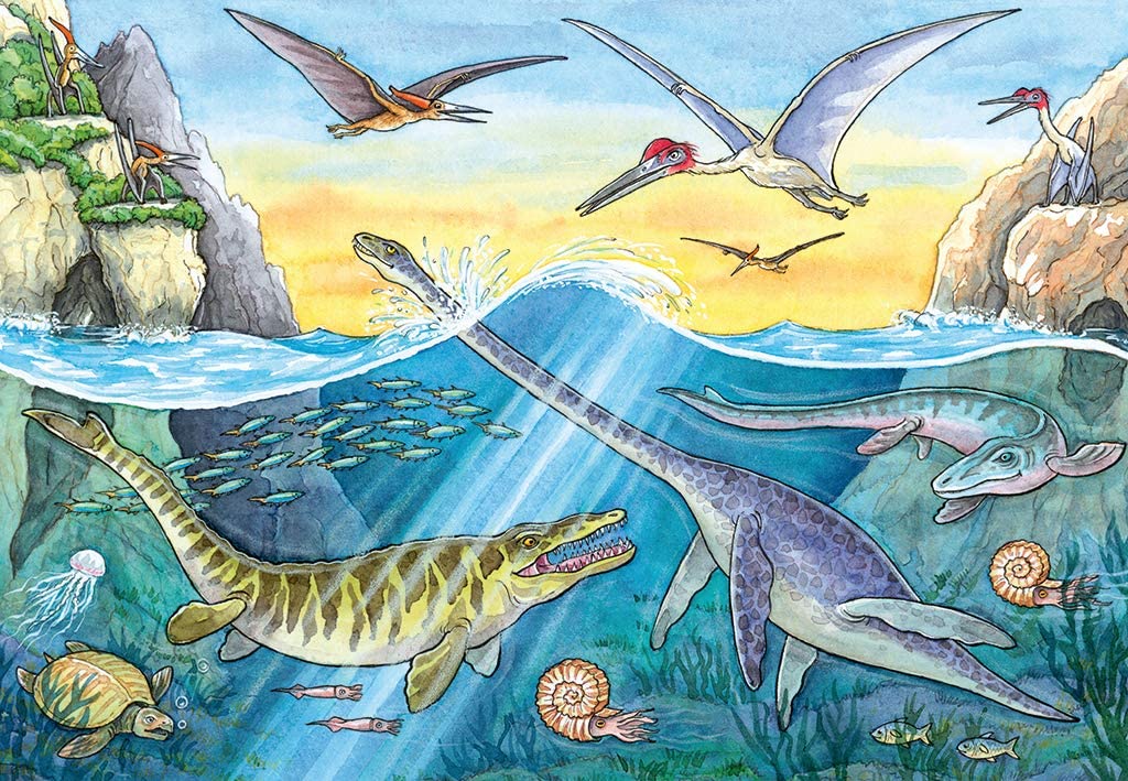 Ravensburger: Dinosaurs of Land and Sea Puzzle 2x24 Pieces