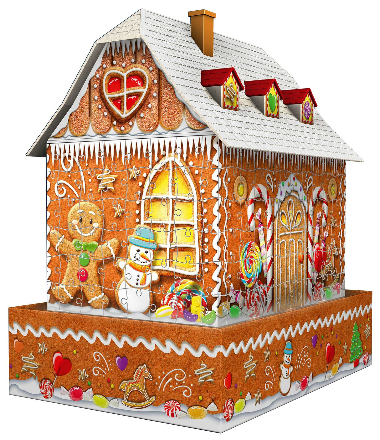 Ravensburger: 3D Puzzle Ginger Bread House at Night - 216 Piece