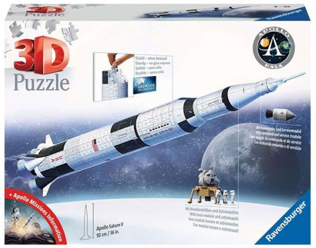 Ravensburger: 3D Puzzle Apollo Saturn V Rocket - 440 Piece