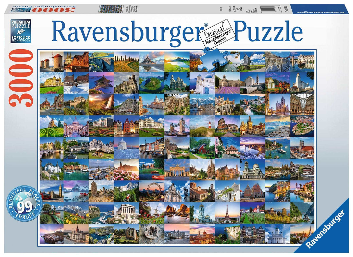 Ravensburger: 99 Beautiful Places of Europe Puzzle - 3000 Piece