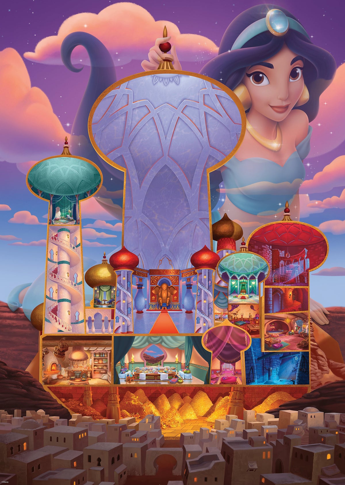 Ravensburger - Disney Castles: Jasmin - 1000 Piece
