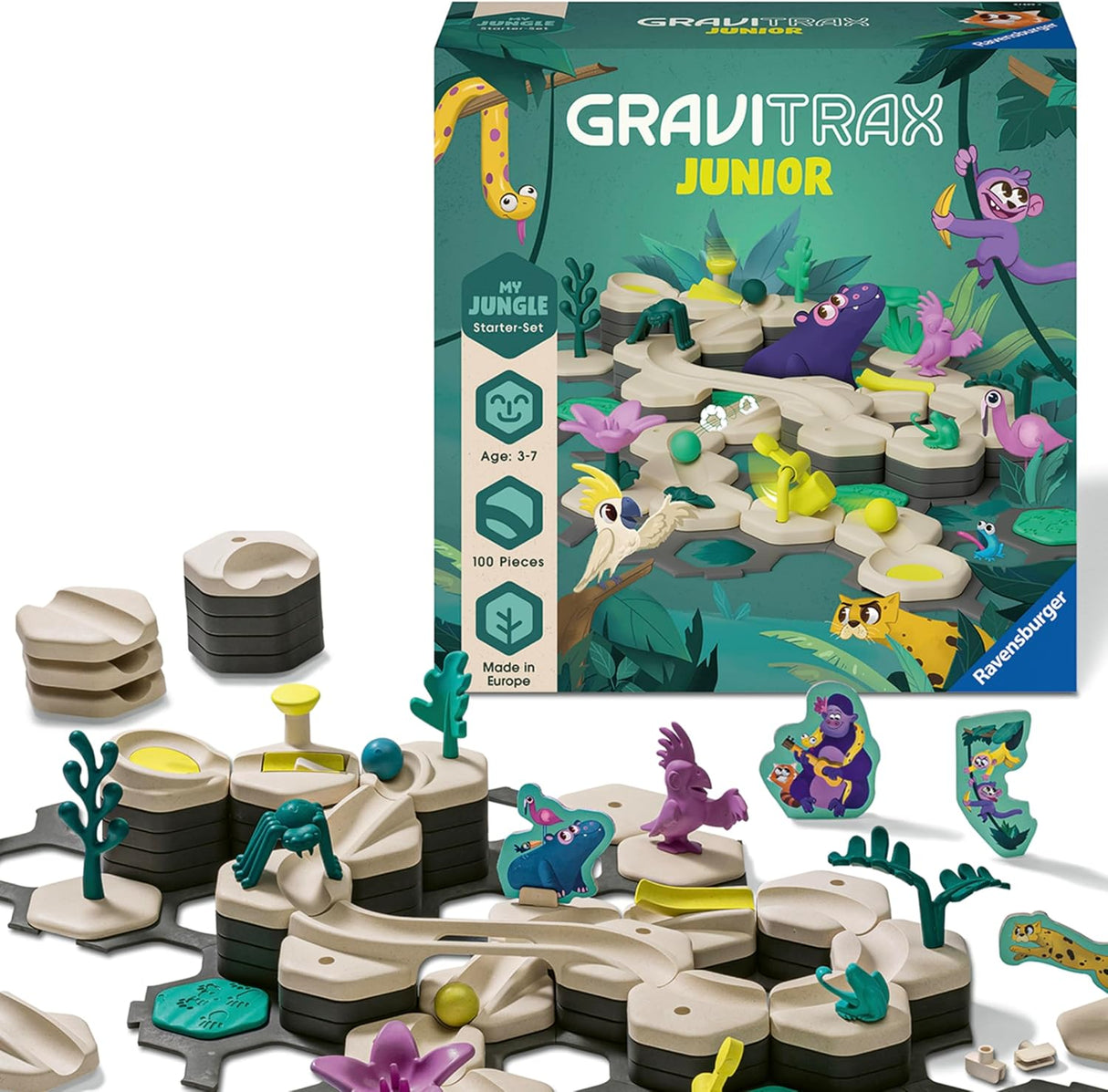GraviTrax Junior: Large Starter Set Jungle