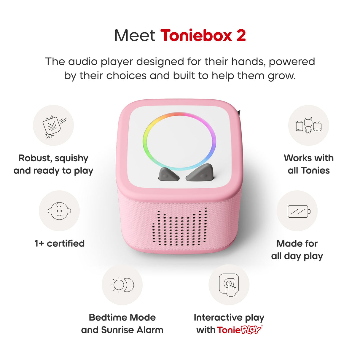 tonies: Toniebox 2 Cloud Pink Play Set Paw Patrol Chase