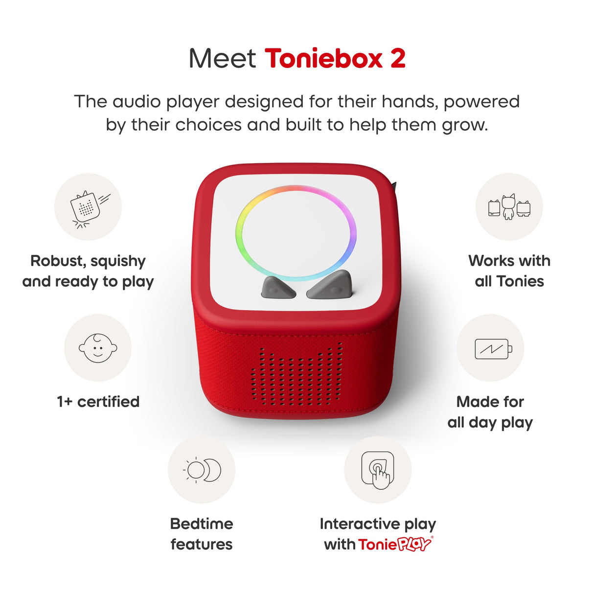 tonies: Toniebox 2 Sunset Red Play Set Paw Patrol Chase