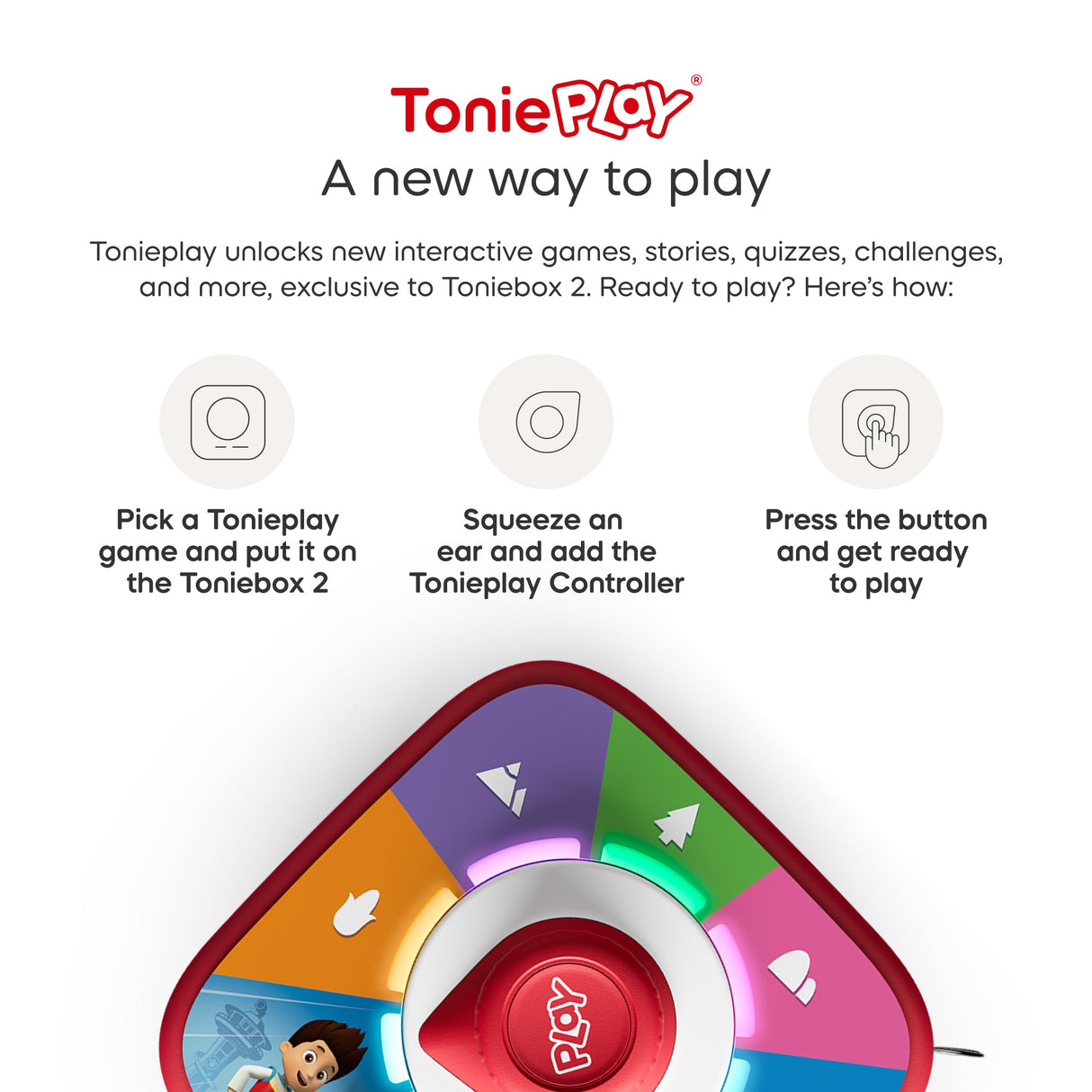 tonies: Toniebox 2 Sunset Red Play Set Paw Patrol Chase