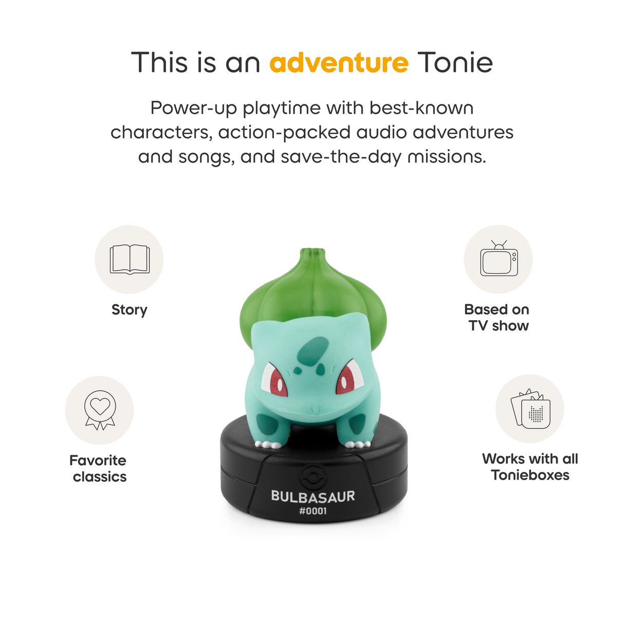tonies: Pokemon - Bulbasaur Tonie Audio Character