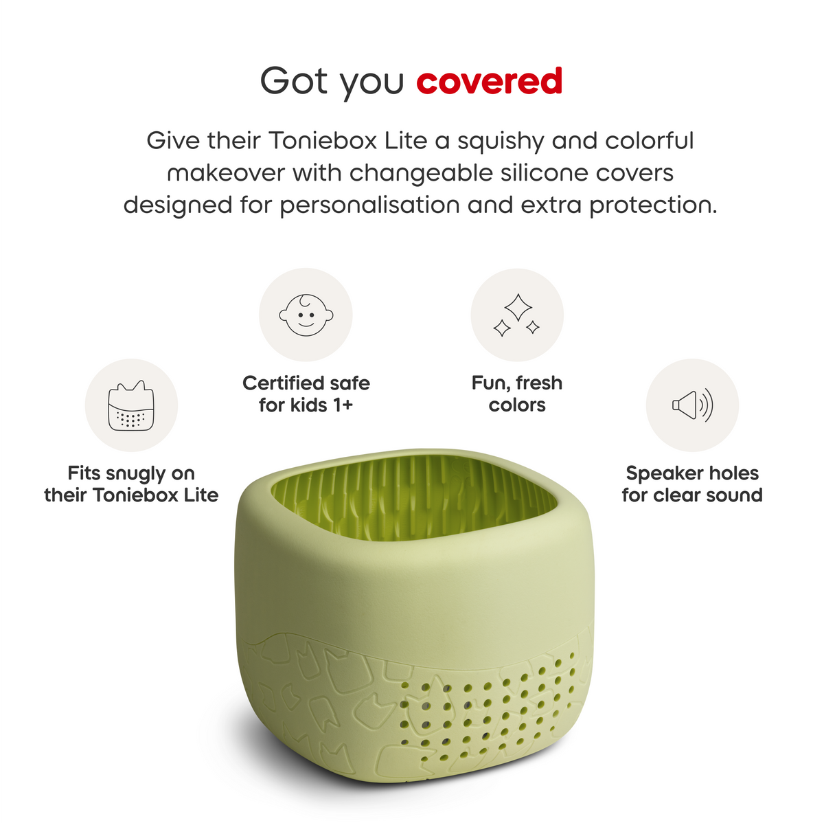 tonies: Toniebox Lite Cover - Melon Green