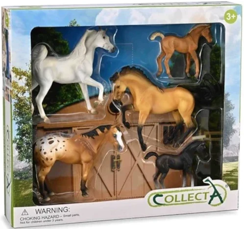 CollectA: 5pcs Horse Window Box