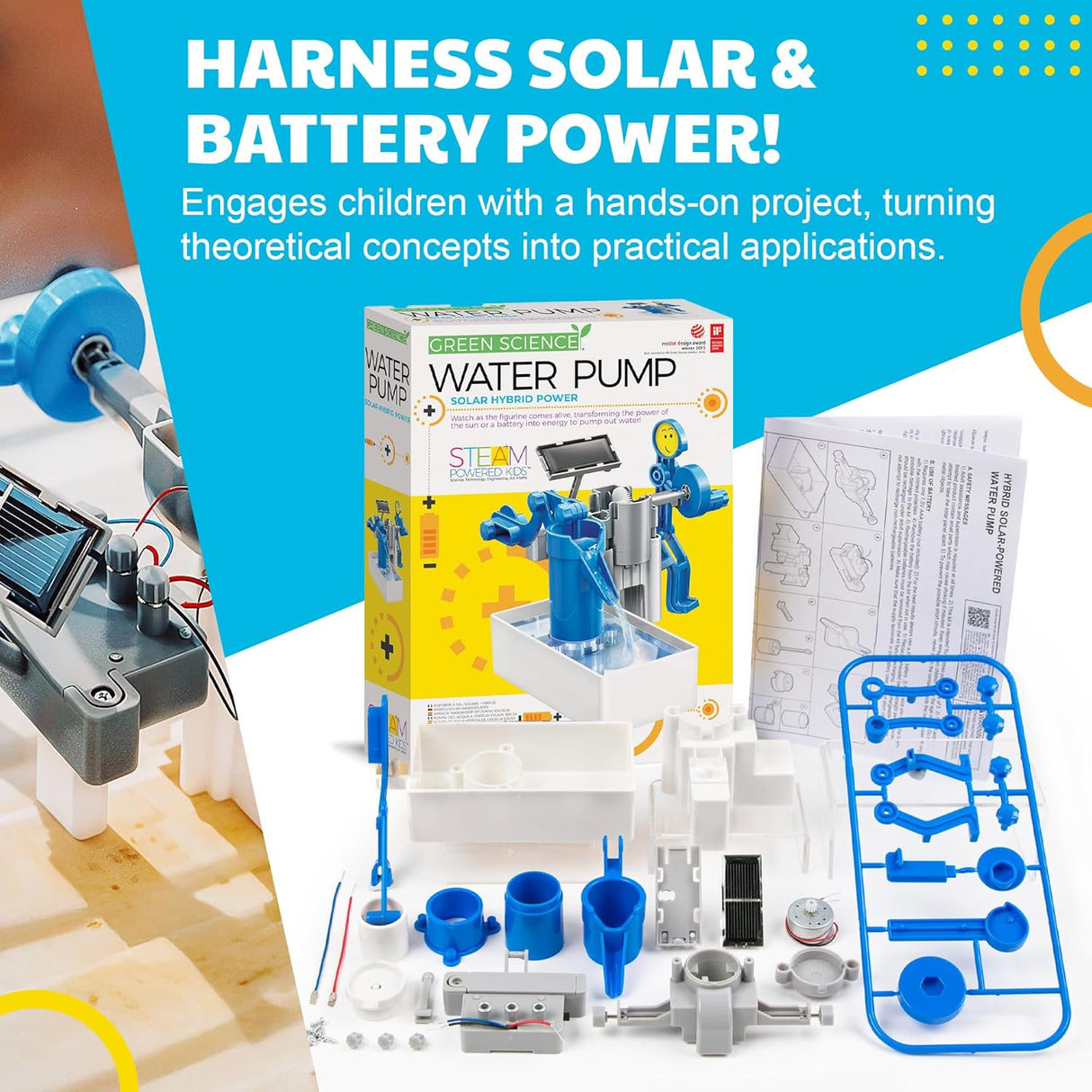 4M Green Science Water Pump - Solar Hybrid Power