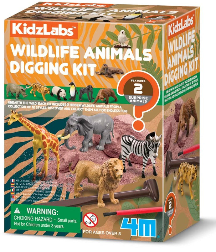 4M: Kidzlabs/Wildlife Animal Digging Kit