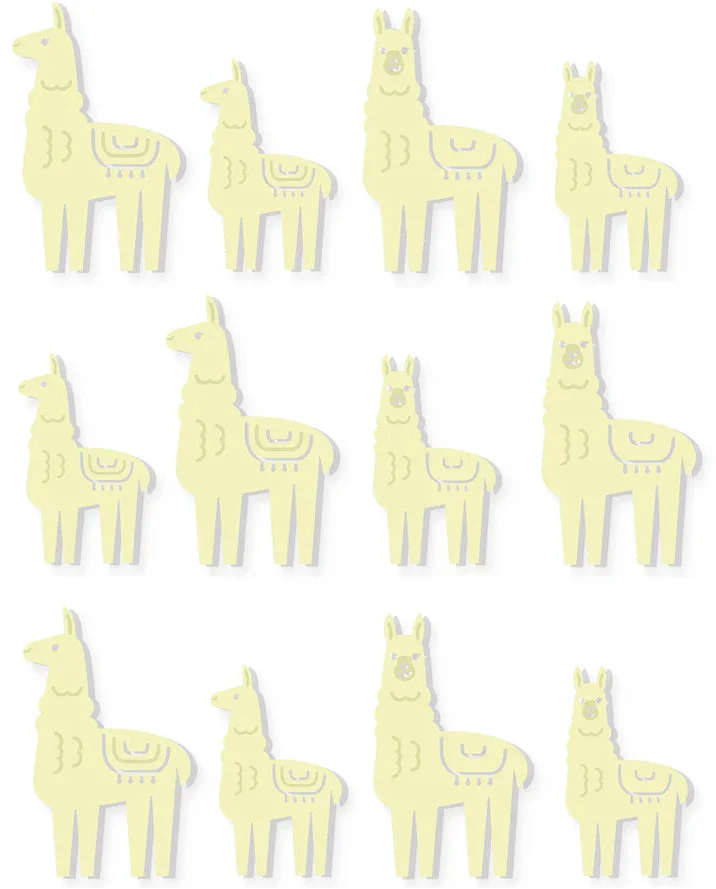4M: Glow in the Dark Llamas 12 Pack