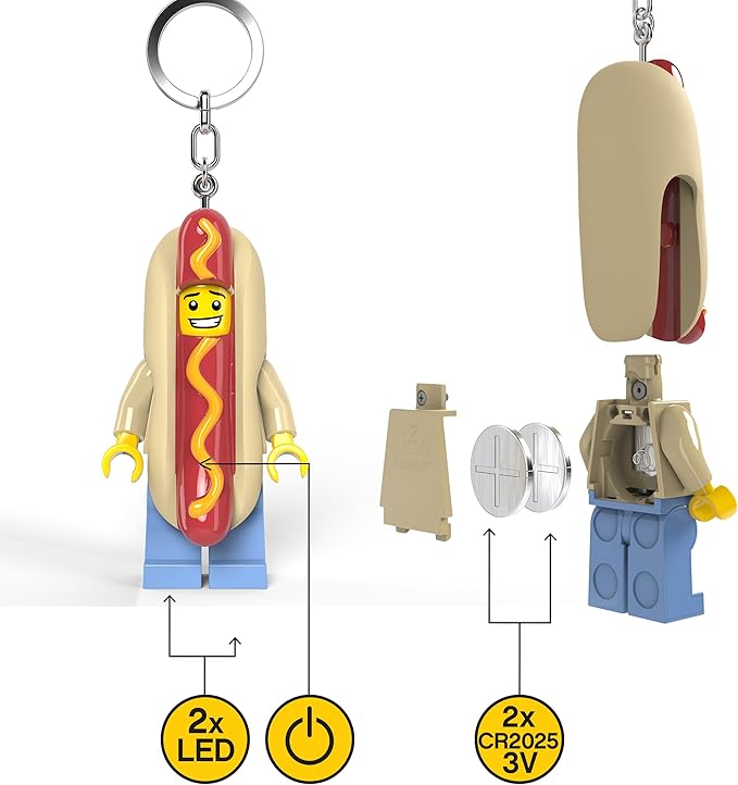 LEGO® Minifigures™ Keychain Light Hot Dog Man