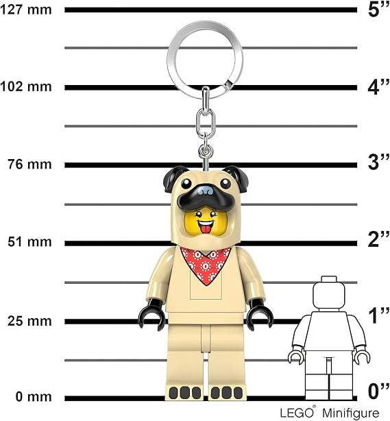 LEGO® Minifigures™ Keychain Light Pug