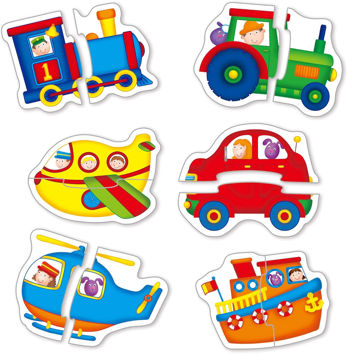 Galt - Baby Puzzles - Transport - 2 Piece