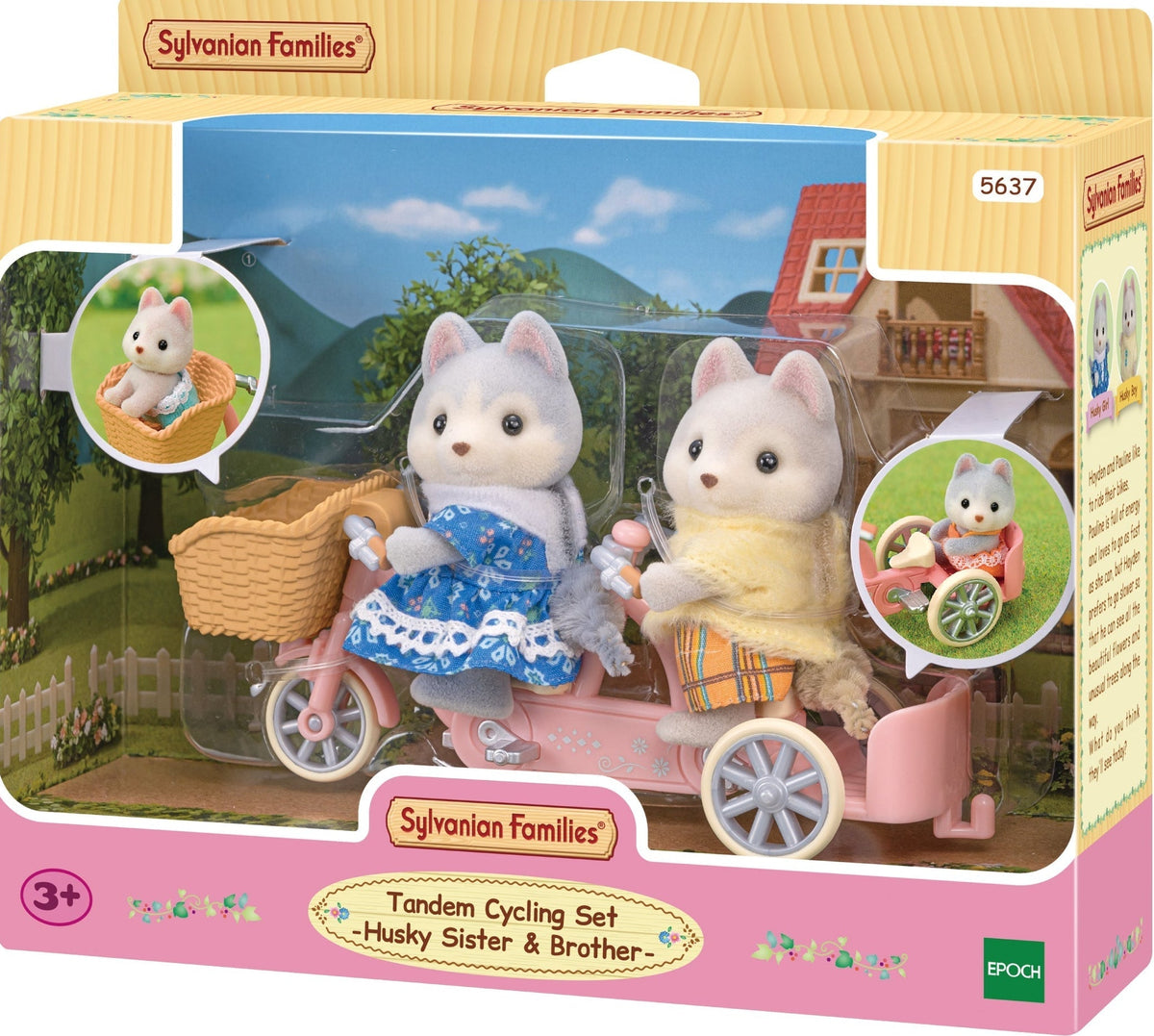 Sylvanian Families - Tandem Cycling Set Husky