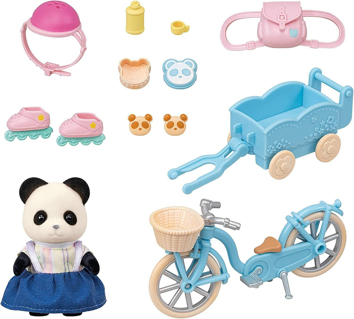 Sylvanian Families Cycle & Skate Set Panda Girl