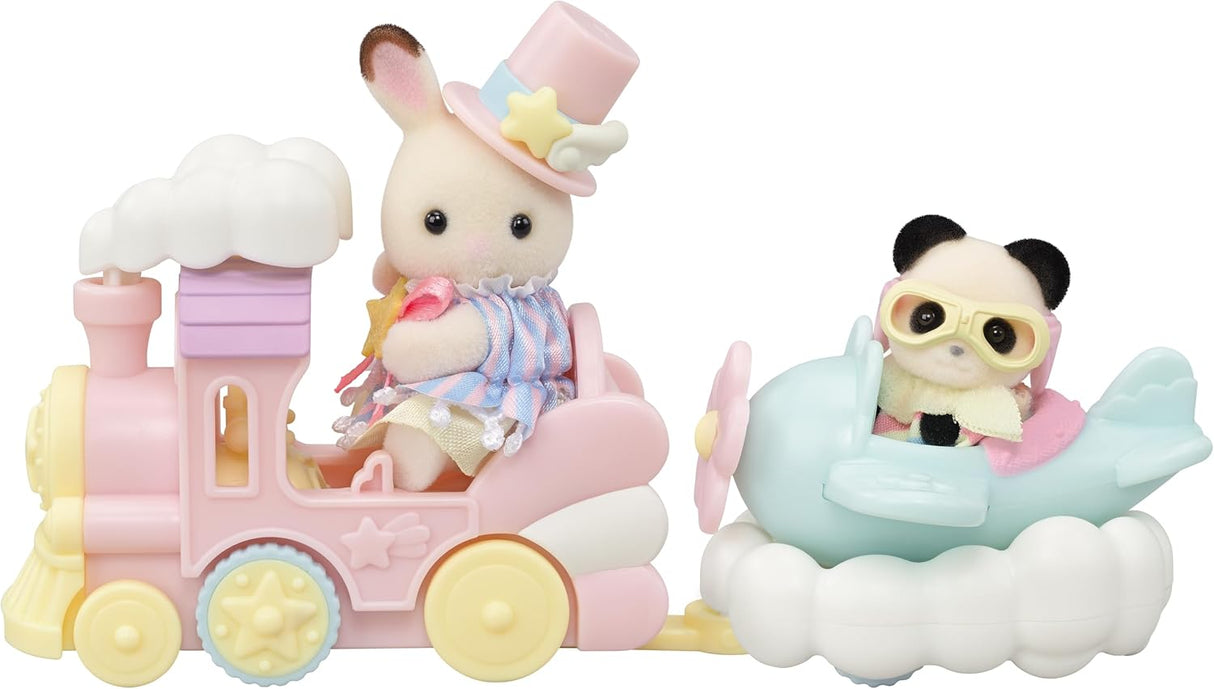 Sylvanian Families Amusement Park Ride Set - Plane & Train