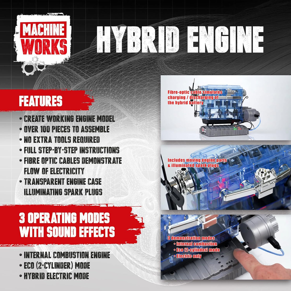 Machine Works: 4 Cylinder Hybrid Engine
