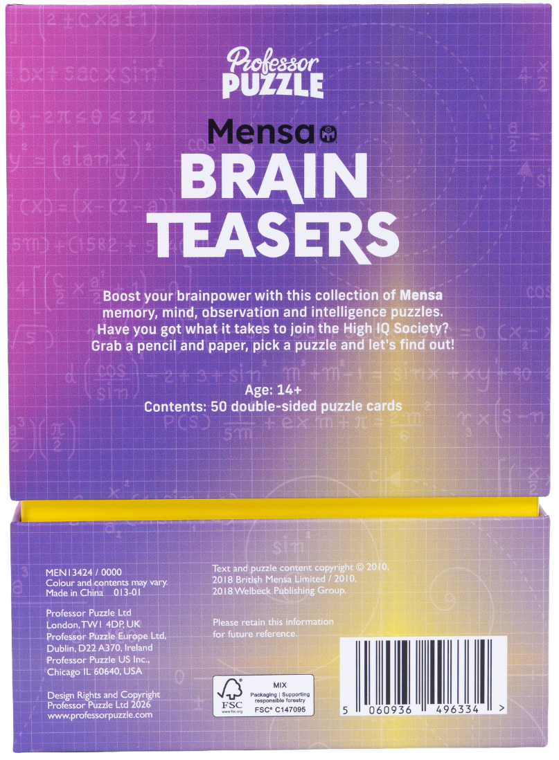 Professor Puzzle: Mensa Brain Teasers