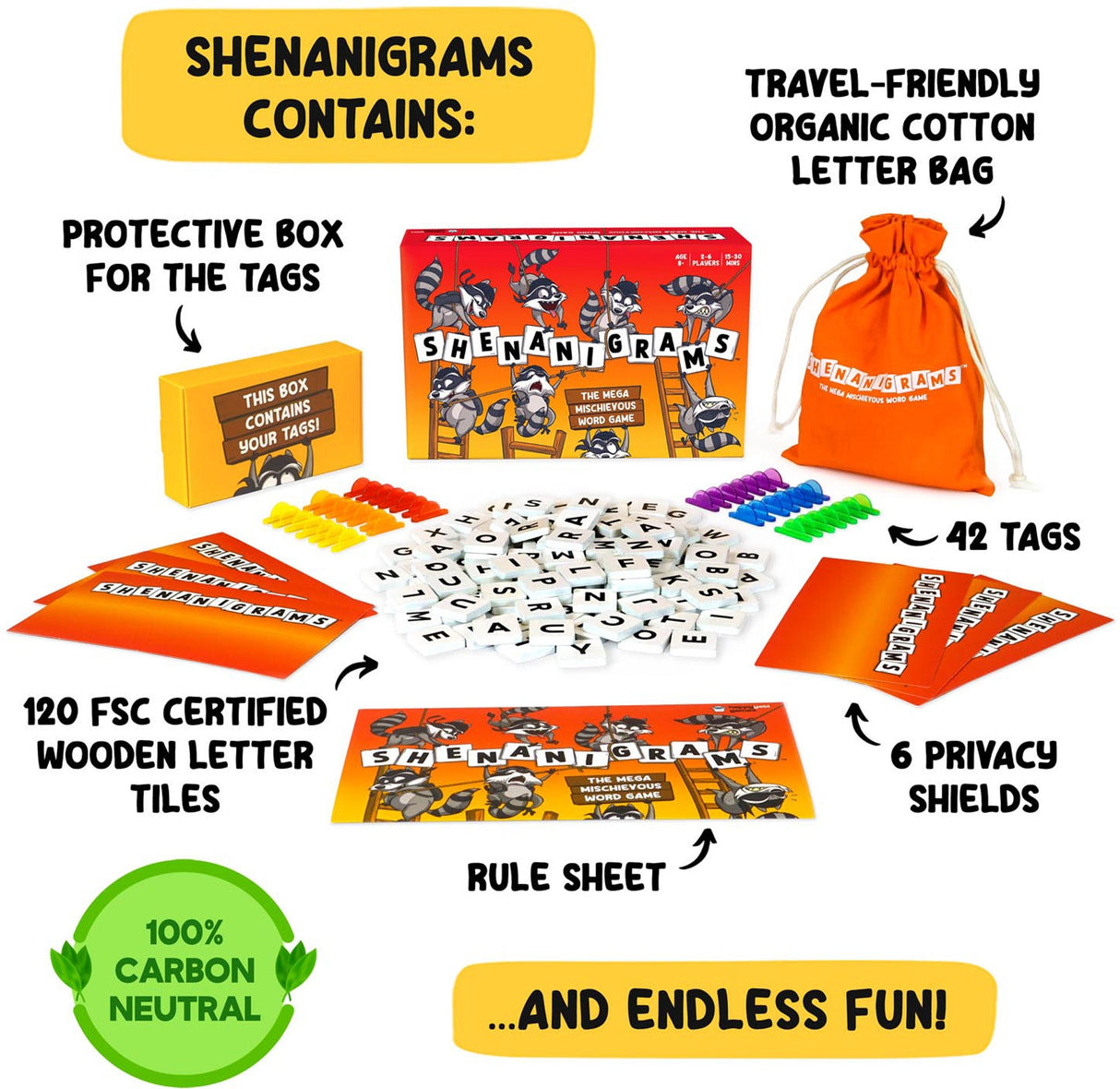 Shenanigrams The Mega Mischievous Word Game