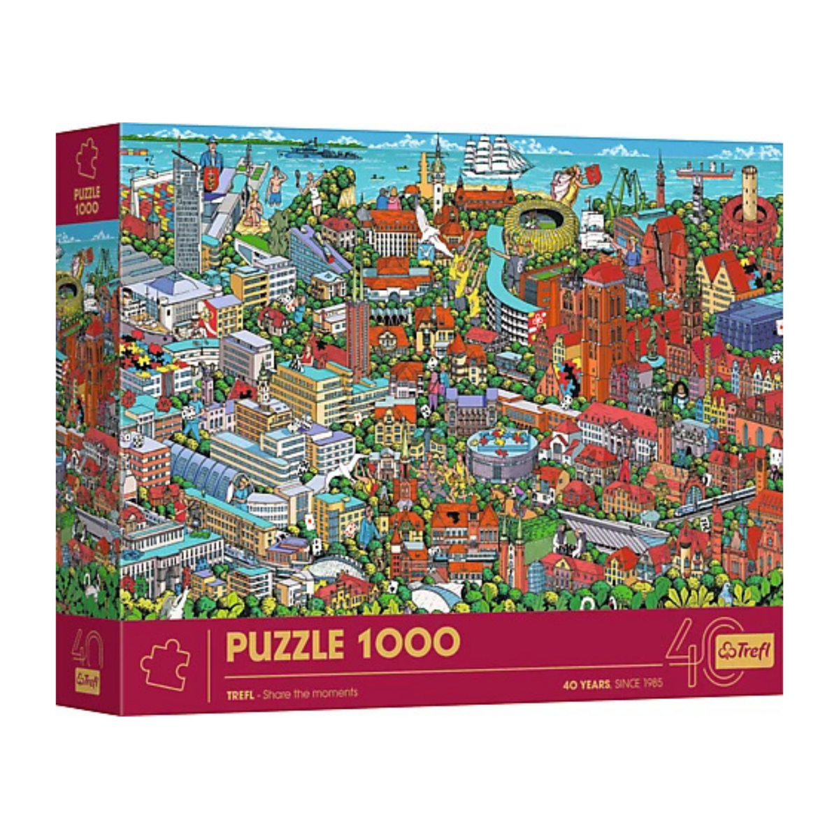 Trefl: 40th Anniversary of Trefl - Tri-City - 1000pc Jigsaw Puzzle