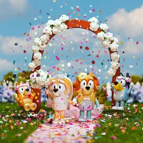 Bluey Figure 4 Pack - Wedding Time