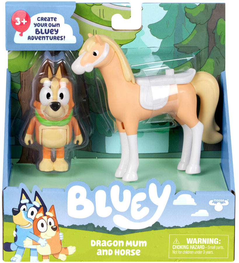 Bluey: Dragon Mum & Horse Set