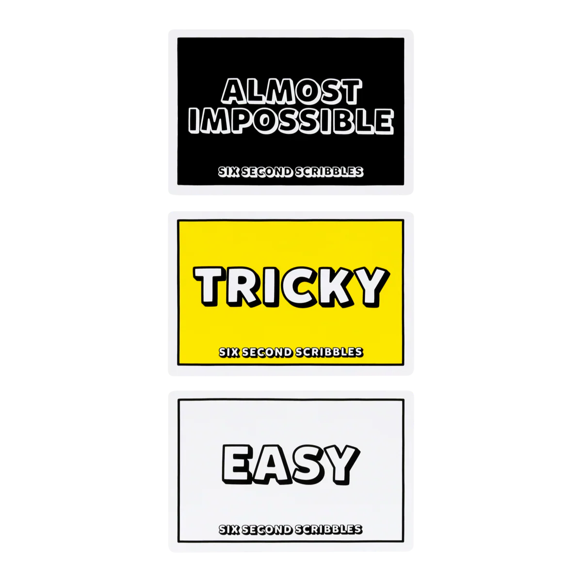 Six Second Scribbles Card Game
