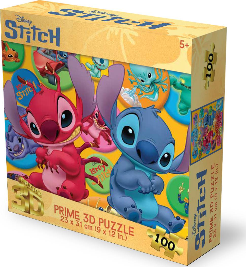 Prime 3D: 100pc 3D Puzzle - Disney Stitch - Experiments
