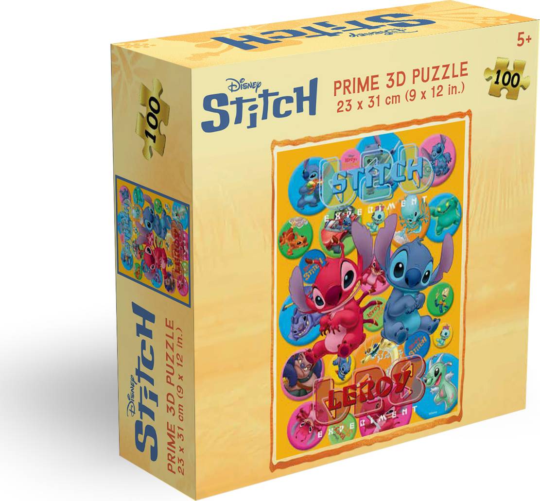 Prime 3D: 100pc 3D Puzzle - Disney Stitch - Experiments
