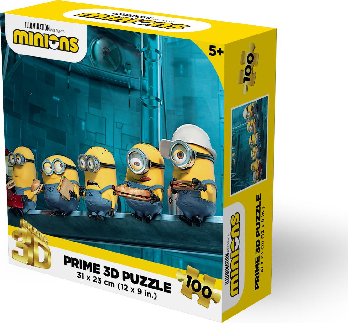 Prime 3D: 100pc 3D Puzzle - Universal Minions - Lunch