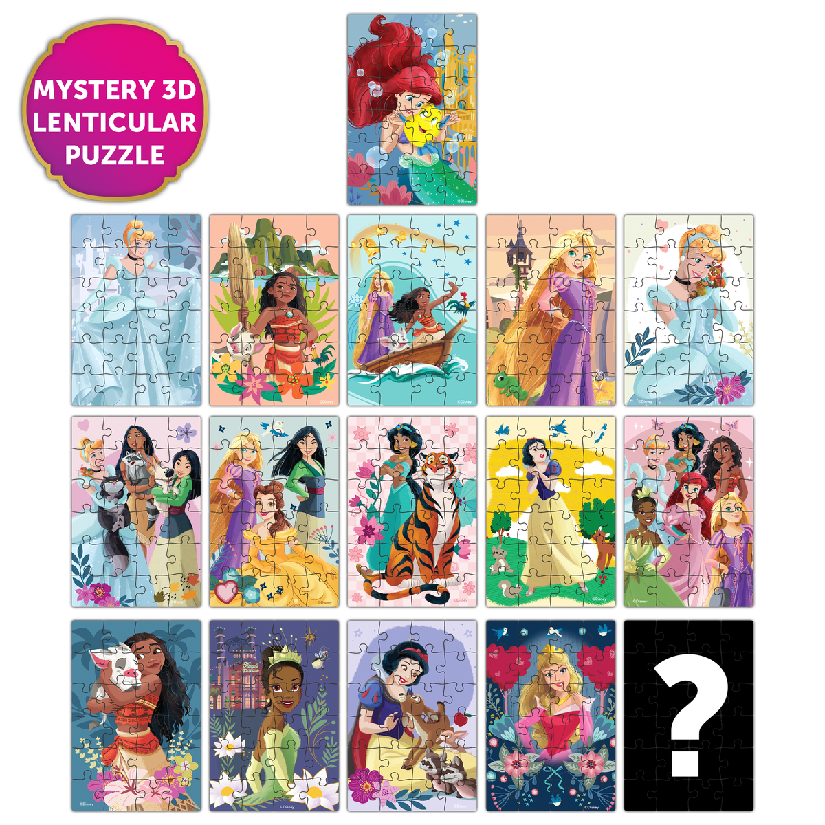 Prime 3D: Mini Mystery Blind Bags 3D Puzzle - Disney Princess