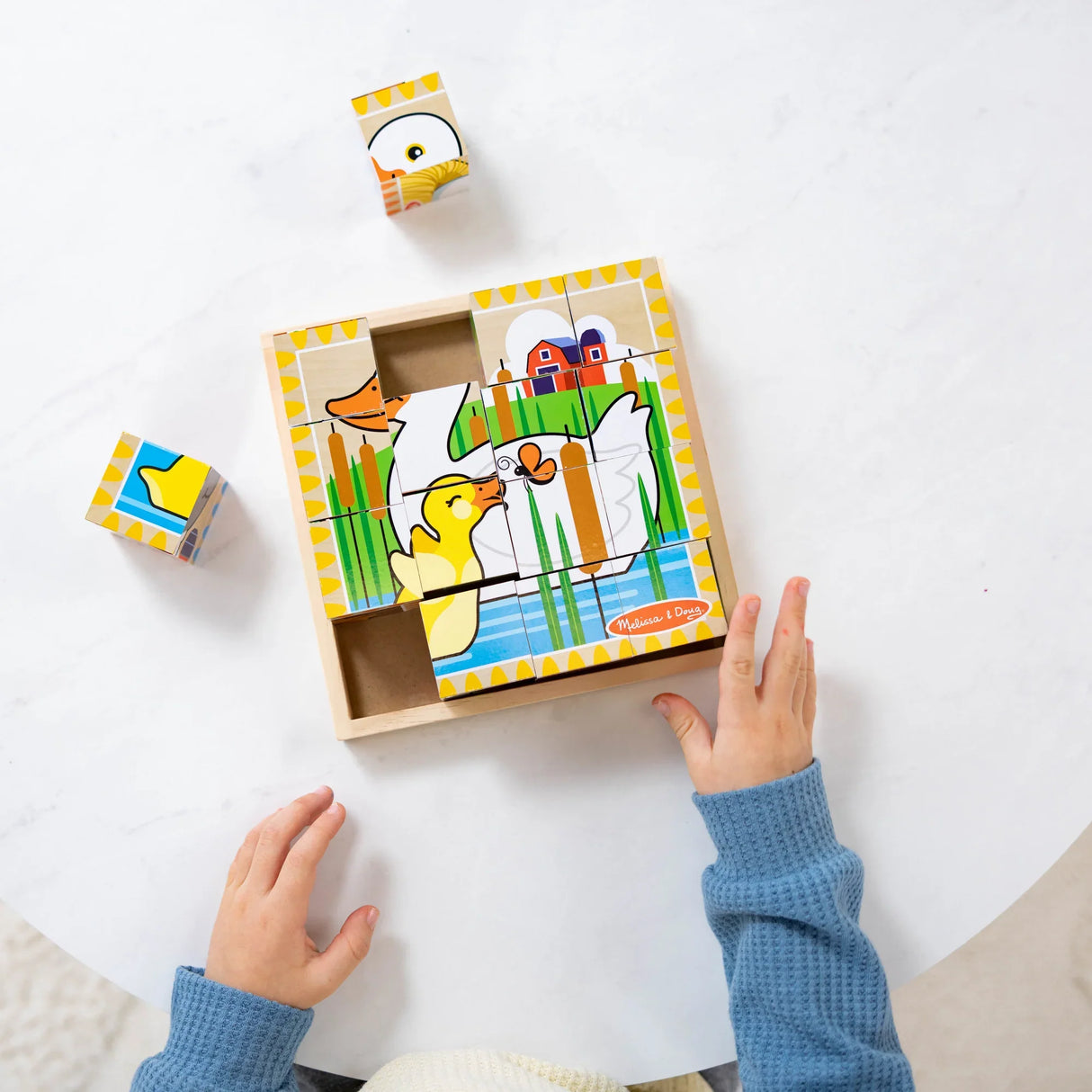 Melissa & Doug: Cube Puzzle: Farm 16 Pieces