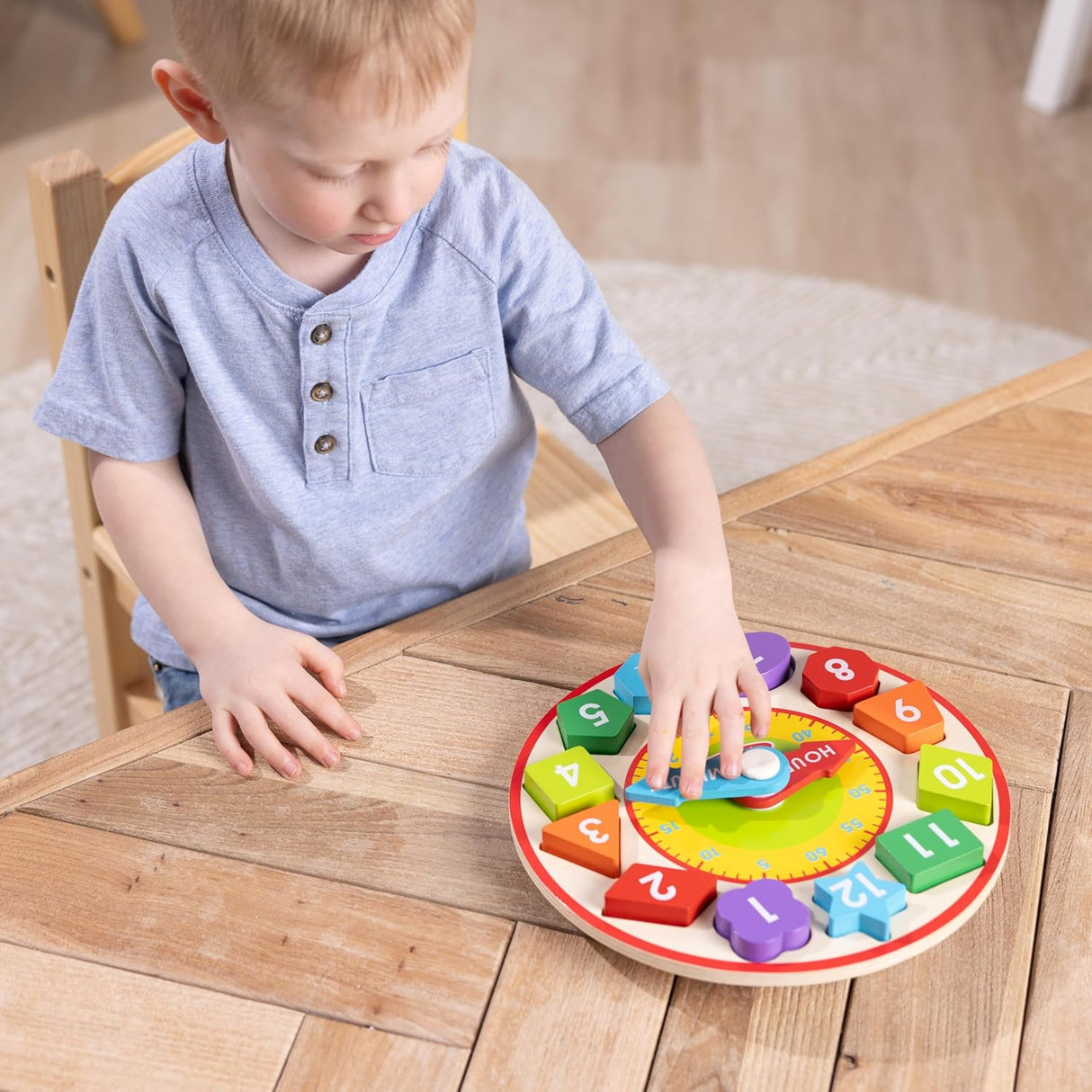 Melissa & Doug: Wooden Shape Sorting Clock