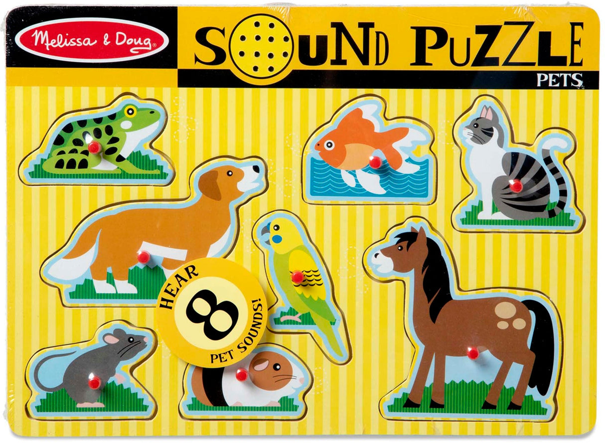Melissa & Doug: Pets Sound Puzzle 8 Pieces