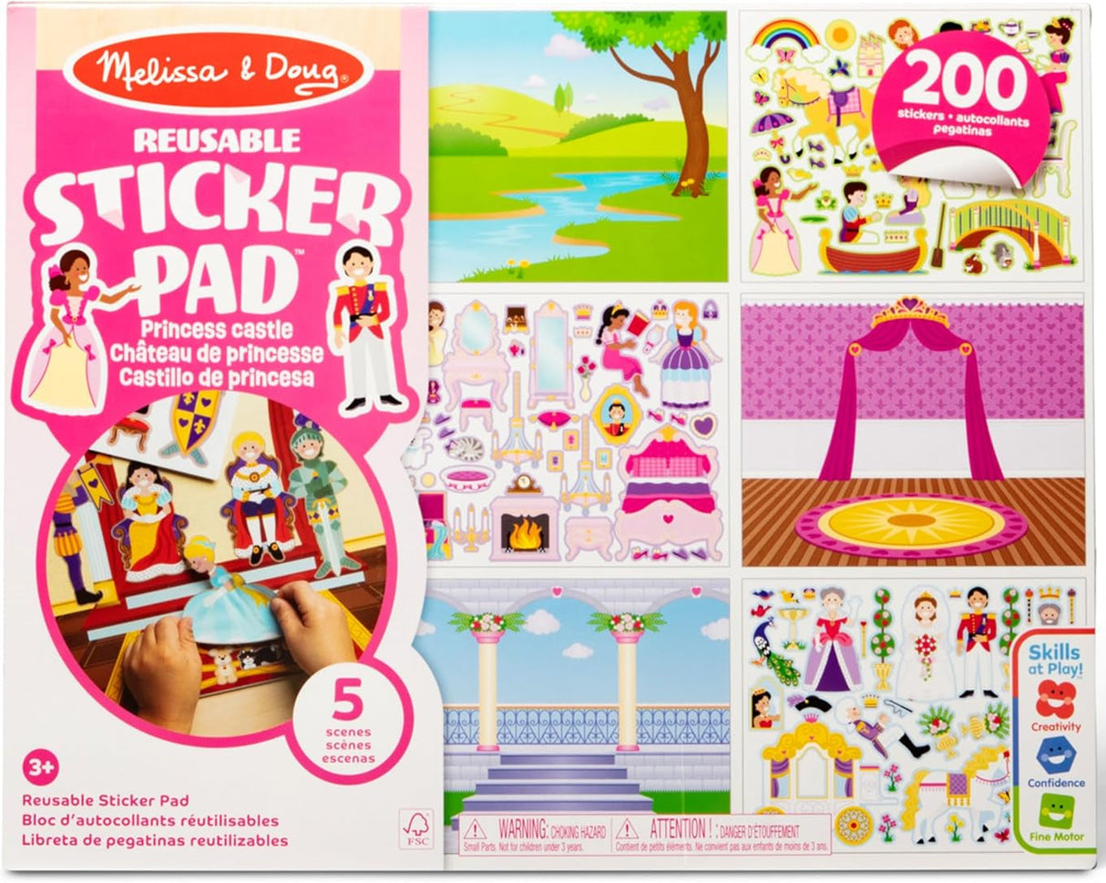 Melissa & Doug: Reusable Sticker Pad - Princess Castle