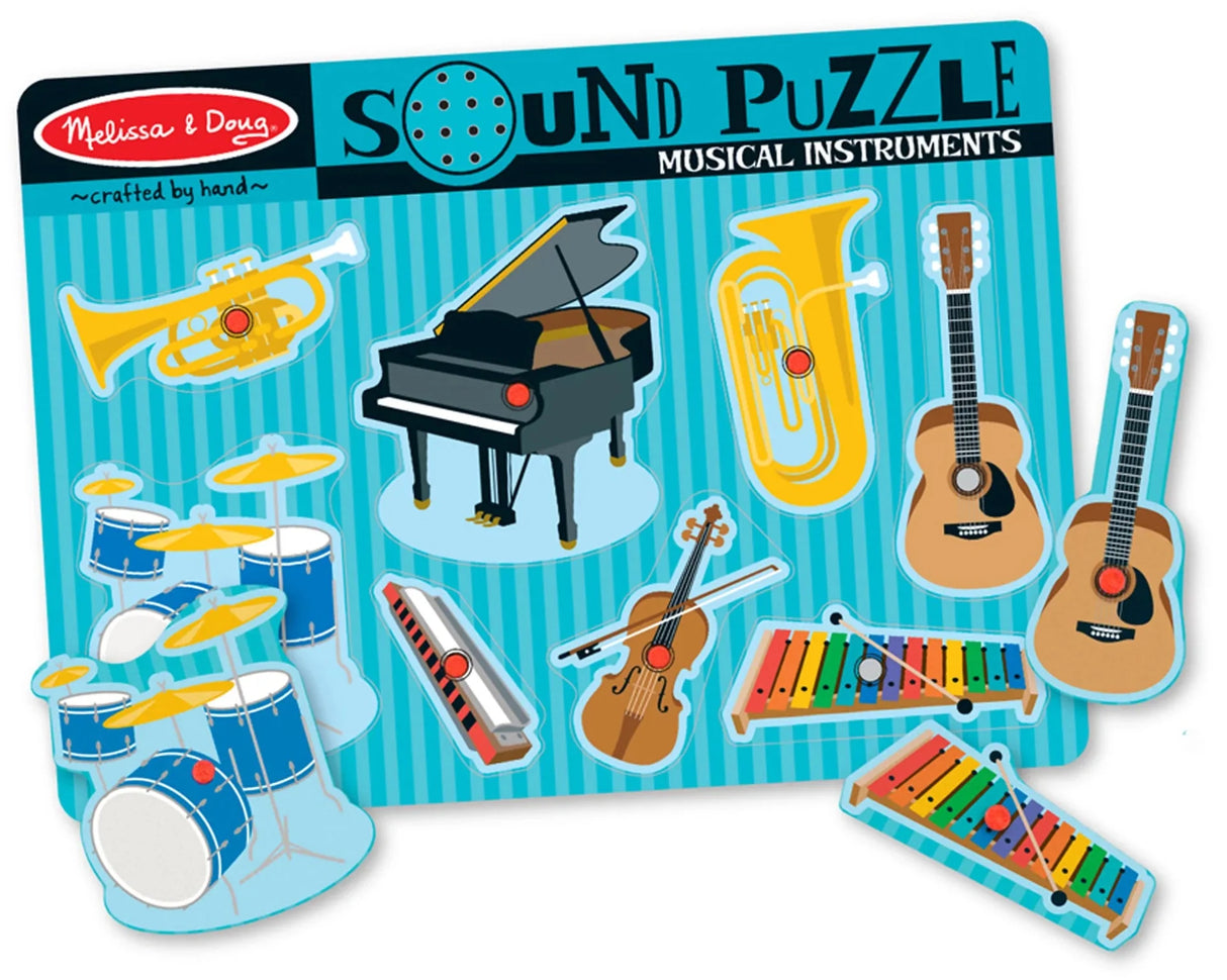 Melissa & Doug: Musical Instruments Sound Puzzle 8 Pieces