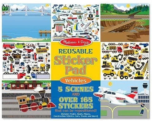 Melissa & Doug: Reusable Sticker Pad - Vehicles