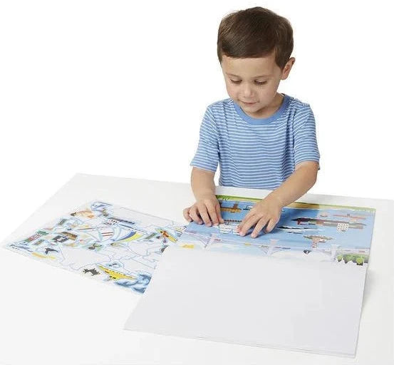 Melissa & Doug: Reusable Sticker Pad - Vehicles