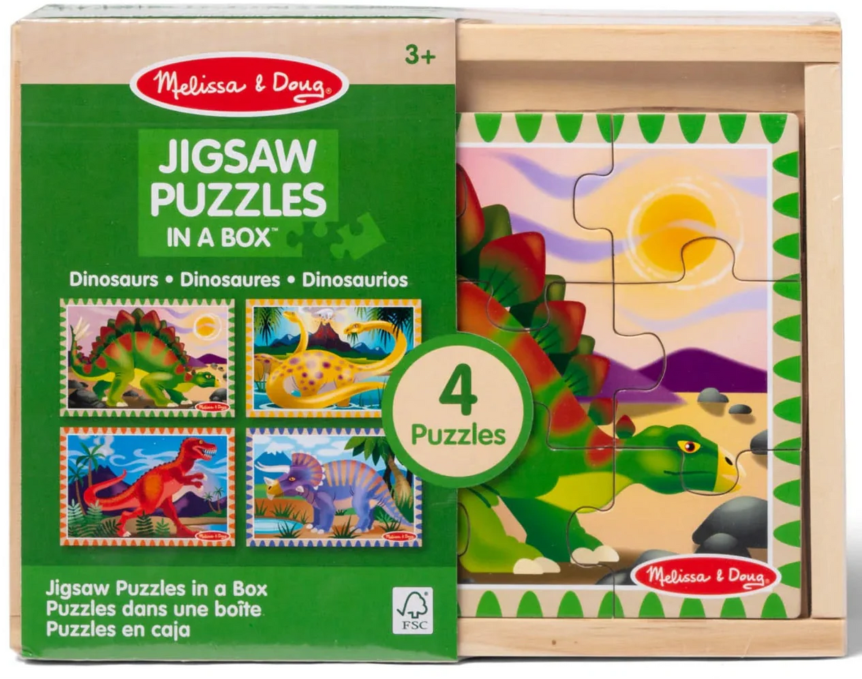 Melissa & Doug: Dinosaurs Puzzles in a Box