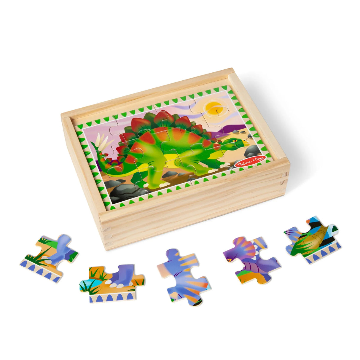 Melissa & Doug: Dinosaurs Puzzles in a Box