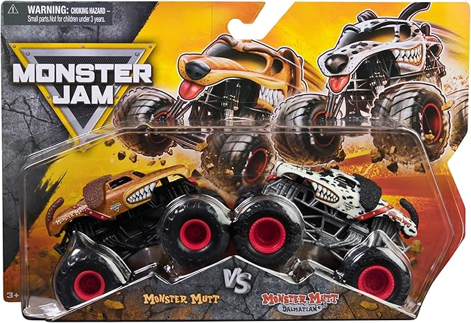 Monster Jam 1:64 Scale - Monster Mutt vs. Monster Mutt Dalmation