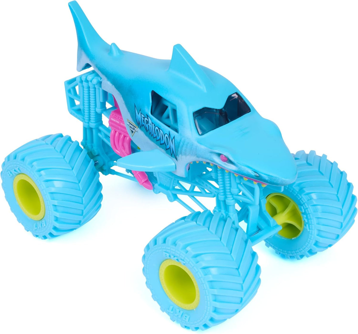 Monster Jam 1:24 Scale Collector Die Cast - Megalodon (Light Blue)