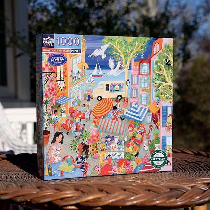 eeBoo: 1000pc Square Puzzle - Marketplace in France